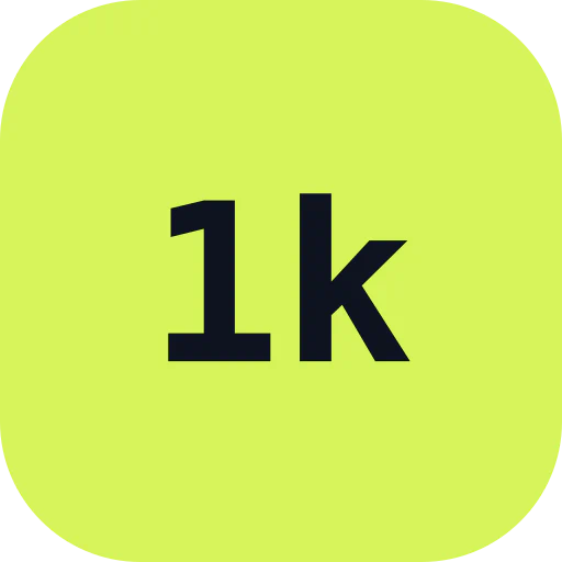 First 1,000 Users logo
